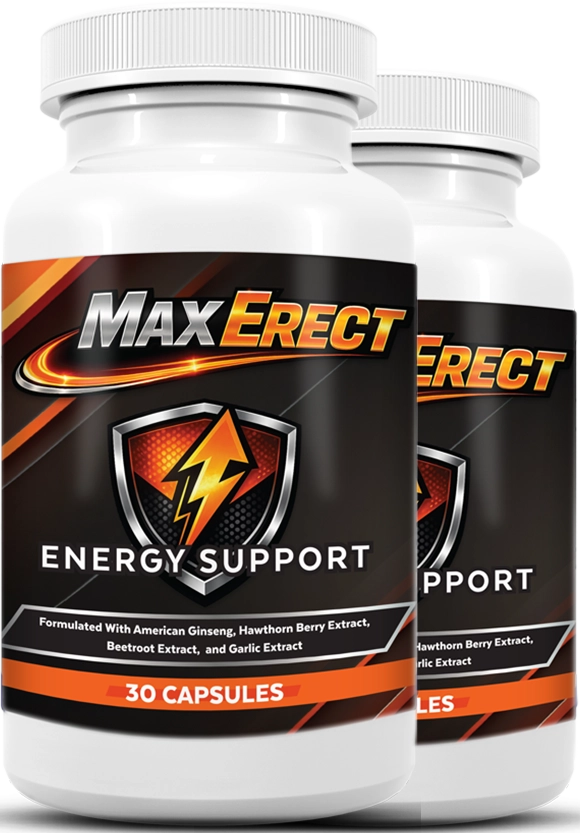 Two bottles of MaxErect Extra Strong Formula